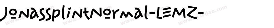 JonassplintNormal-LEMZ字体转换