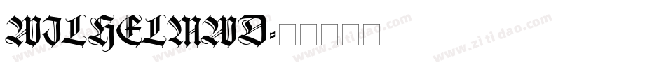WILHELMWD字体转换