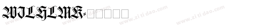 WILHLMK字体转换