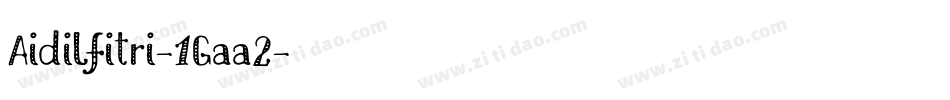 Aidilfitri-1Gaa2字体转换