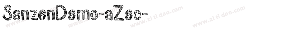 SanzenDemo-aZeo字体转换