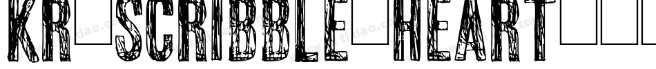 KR-Scribble-Heart字体转换