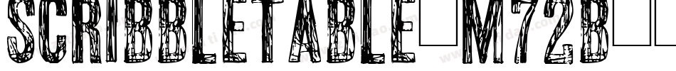 ScribbleTable-M72B字体转换