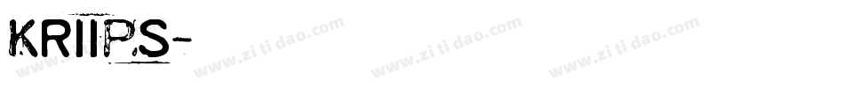 Kriips字体转换