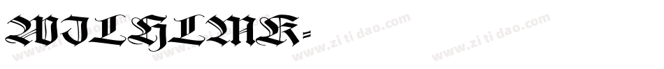 WILHLMK字体转换