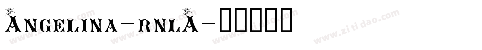 Angelina-rnlA字体转换