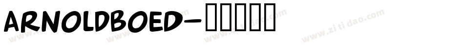 ArnoldBoeD字体转换