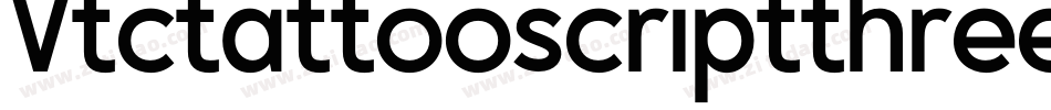 Vtctattooscriptthree-R71E字体转换