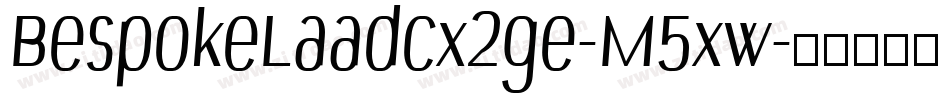 BespokeLaadcx2ge-M5xw字体转换