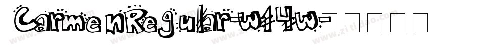 CarmenRegular-w14w字体转换