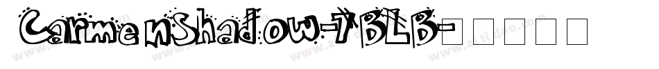 CarmenShadow-7BLB字体转换