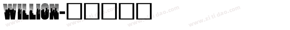 Willion字体转换