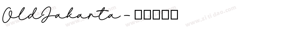 OldJakarta字体转换