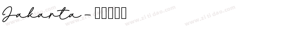 Jakarta字体转换