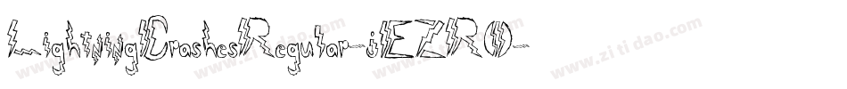 LightningCrashesRegular-jEZRO字体转换