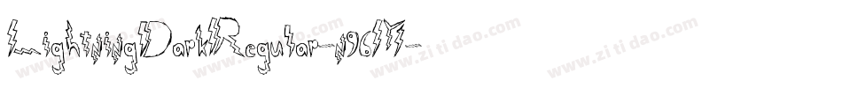 LightningDarkRegular-n96M字体转换