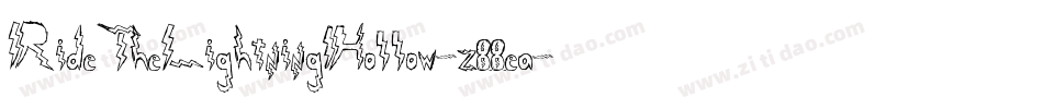 RideTheLightningHollow-z88ea字体转换