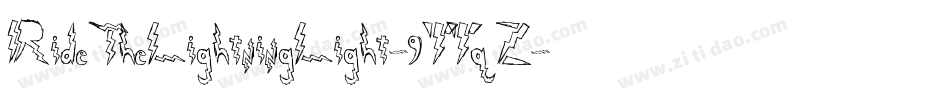 RideTheLightningLight-9YYqZ字体转换