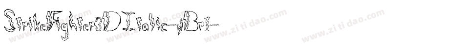 StrikeFighter3DItalic-nBr1字体转换