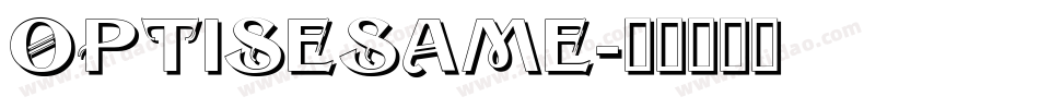 OPTISesame字体转换