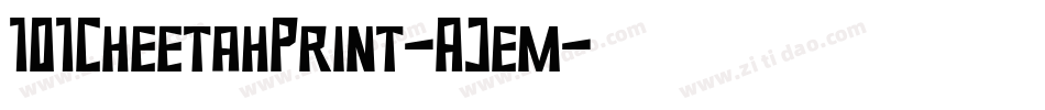 101CheetahPrint-AJem字体转换