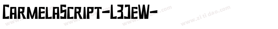 CarmelaScript-L3JeW字体转换