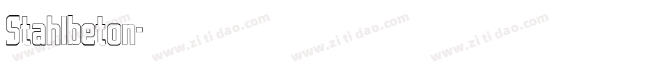 Stahlbeton字体转换