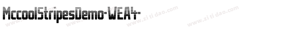 MccoolStripesDemo-WEA4字体转换
