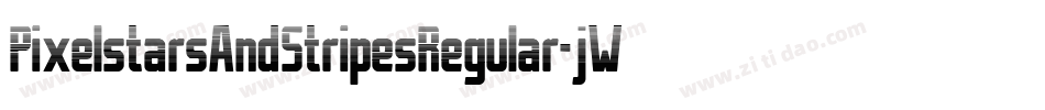 PixelstarsAndStripesRegular-jWOO字体转换