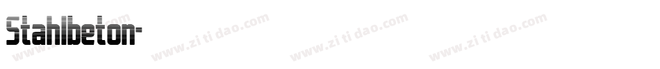 Stahlbeton字体转换