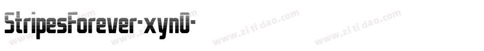 StripesForever-xynO字体转换
