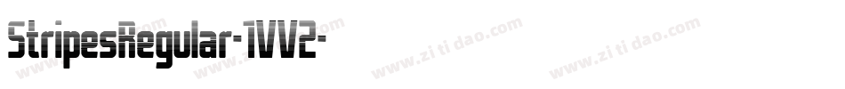 StripesRegular-1VV2字体转换