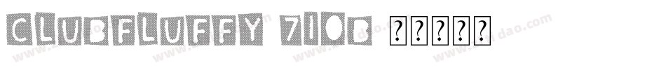 ClubFluffy-710B字体转换