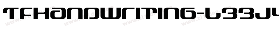TfHandwriting-L33J4字体转换