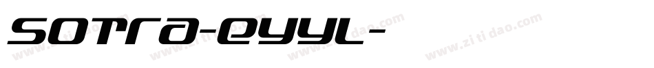 Sotra-eYYl字体转换