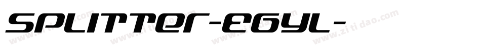Splitter-EgYl字体转换