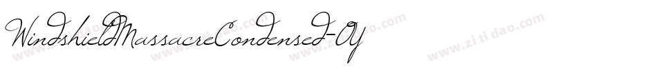 WindshieldMassacreCondensed-OYz4字体转换