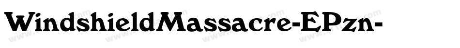 WindshieldMassacre-EPzn字体转换