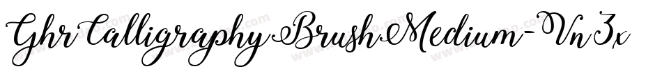 GhrCalligraphyBrushMedium-Vn3x字体转换