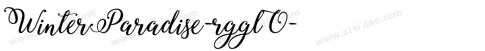 WinterParadise-rgglO字体转换