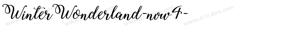 WinterWonderland-nvw4字体转换