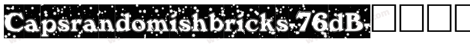 Capsrandomishbricks-76dB字体转换
