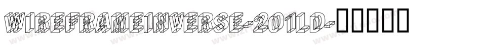 WireframeInverse-2O1ld字体转换