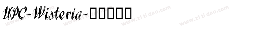 UPC-Wisteria字体转换
