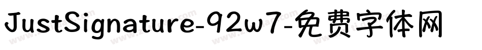 JustSignature-92w7字体转换