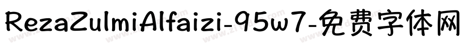 RezaZulmiAlfaizi-95w7字体转换
