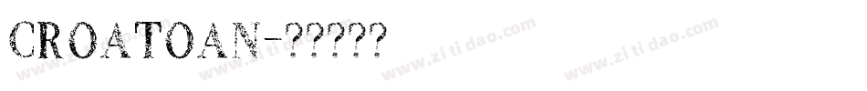 croatoan字体转换