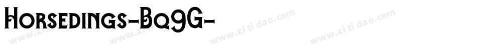 Horsedings-Bq9G字体转换
