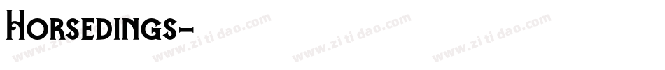 Horsedings字体转换