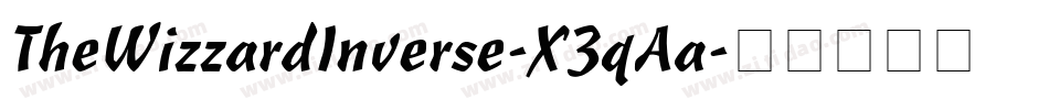 TheWizzardInverse-X3qAa字体转换